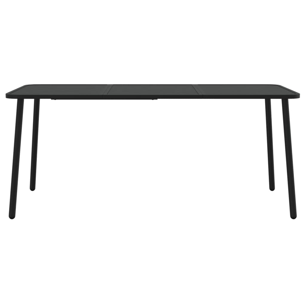 Gray garden table anthracite 165x80x71 cm