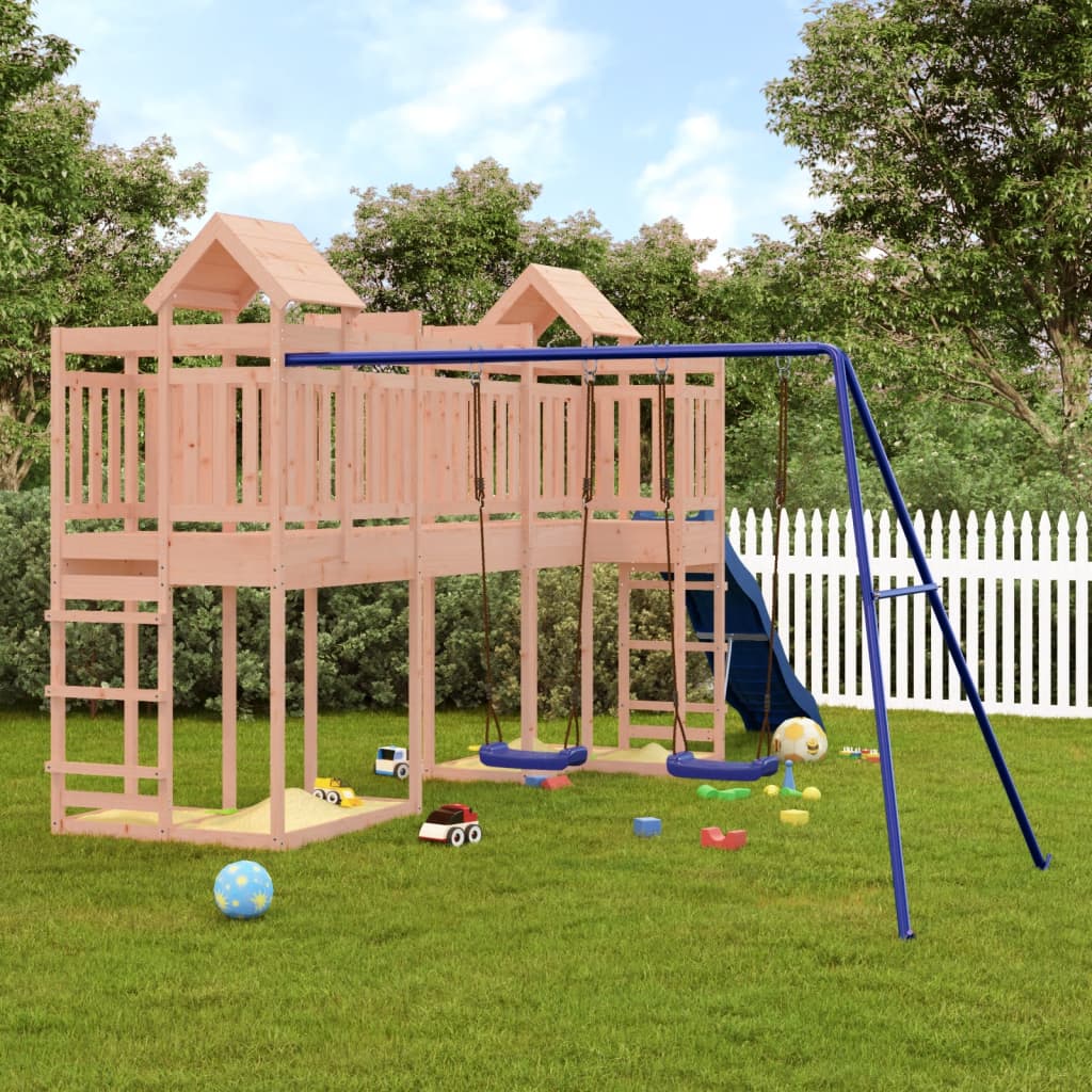 Vetonek Parque infantil de exterior madera maciza Douglas