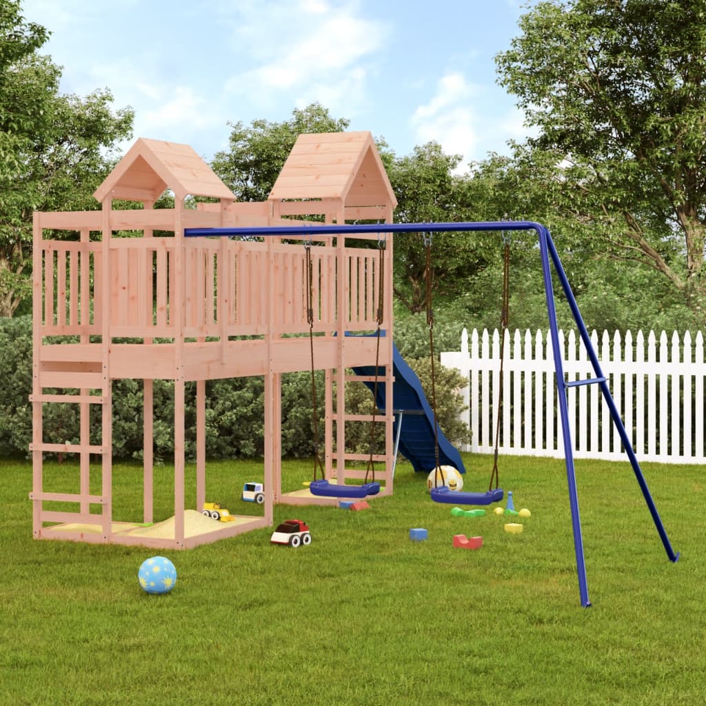 Vetonek Parque infantil de exterior madera maciza Douglas