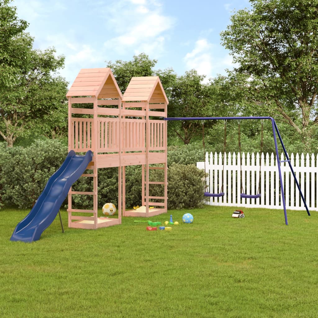 Vetonek Parque infantil de exterior madera maciza Douglas