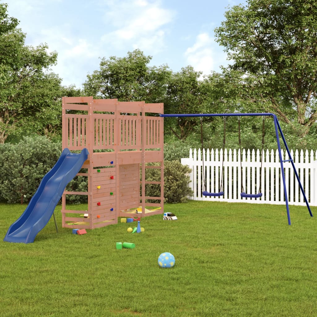 Vetonek Parque infantil de exterior madera maciza Douglas