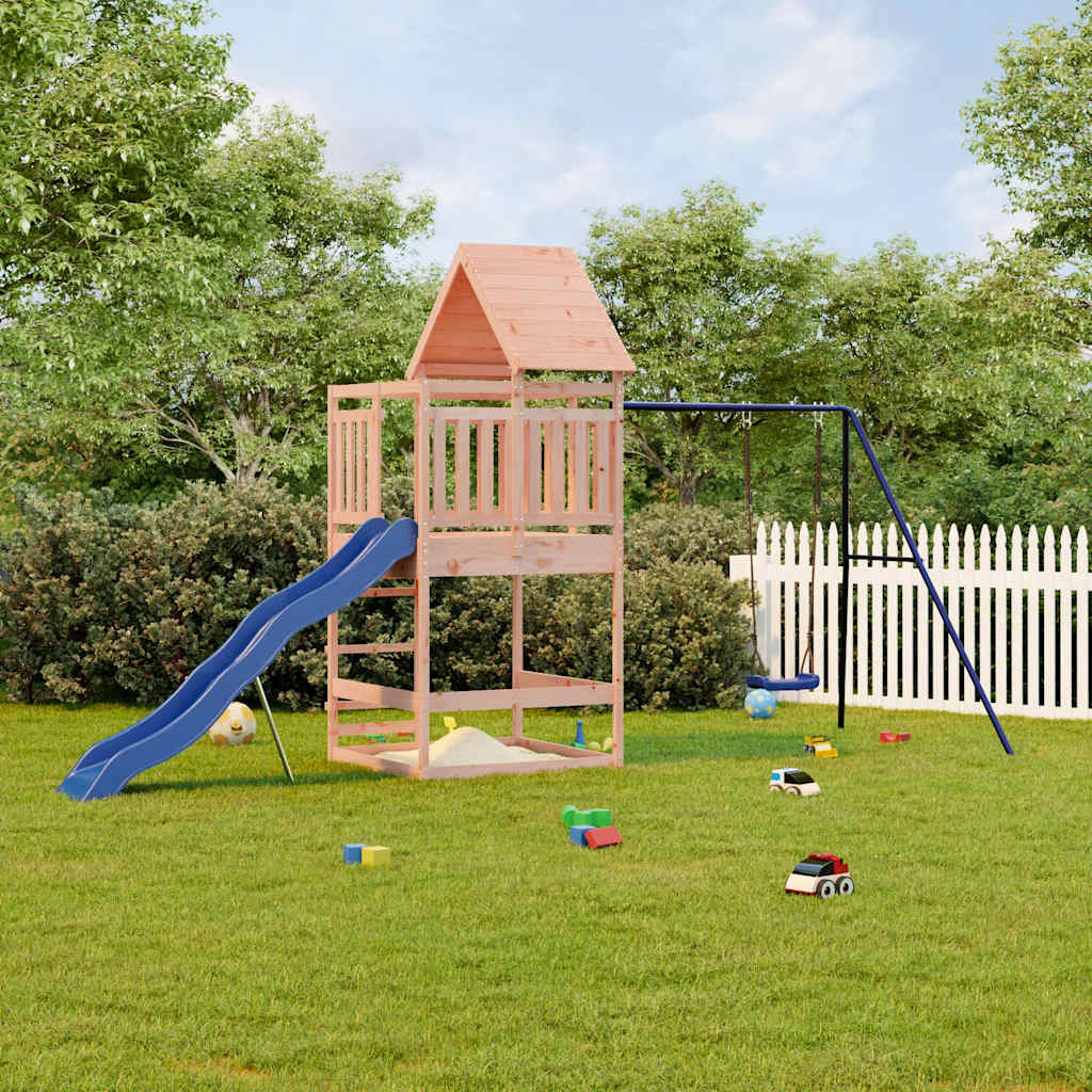 Vetonek Parque infantil de exterior madera maciza Douglas