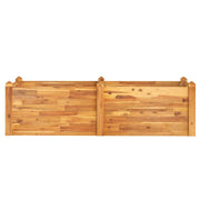 Jardinière Jardinière en bois d'acacia massif 160x60x44 cm v0937 - Vetonek