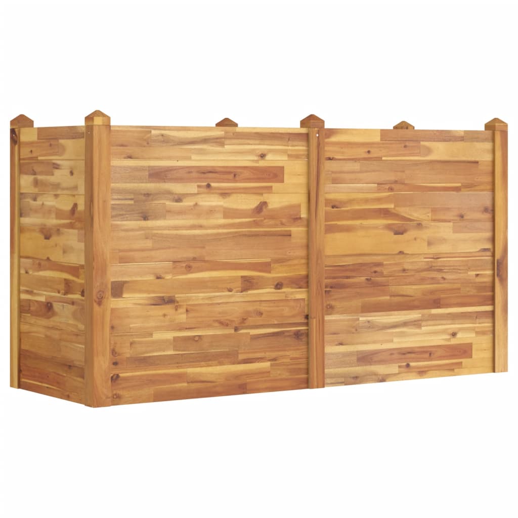 Vetonek Jardinière en bois d'acacia massif 160x60x84 cm
