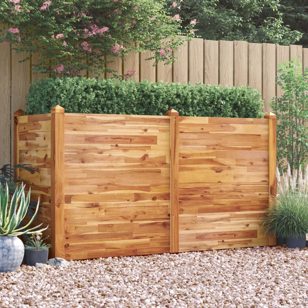 Jardinière en bois d'acacia massif 160x60x84 cm v0944 Vetonek