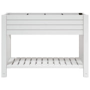 Jardinera alta polipropileno blanco 110x45x79 cm v9725 - Vetonek