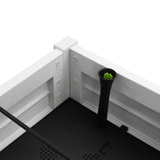 Jardinera alta polipropileno blanco 110x45x79 cm v9725 - Vetonek