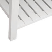 Jardinera alta polipropileno blanco 110x45x79 cm v9725 - Vetonek
