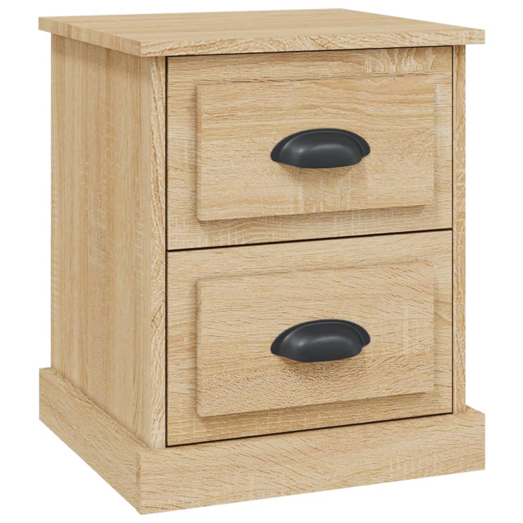 Mesita de noche madera roble Sonoma 39x39x47,5 cm - Vetonek