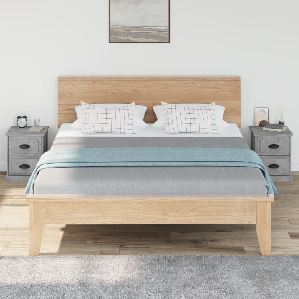 Mesitas de noche 2 uds madera gris 39x39x47,5 cm - Vetonek