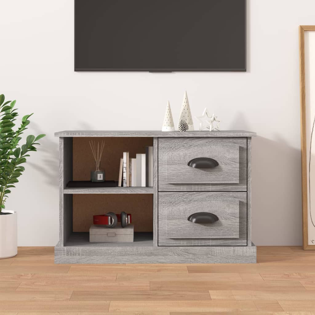 Vetonek Mueble para TV madera contrachapada gris Sonoma 73x35,5x47,5 cm