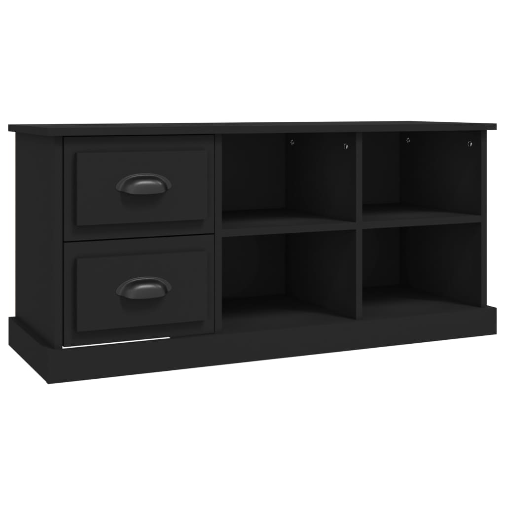 Mueble de TV madera negro 102x35,5x47,5 cm vidaXL