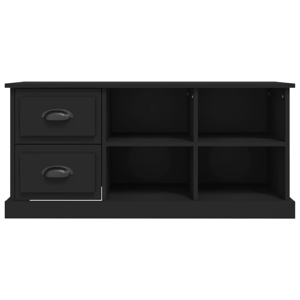 Mueble de TV madera negro 102x35,5x47,5 cm vidaXL