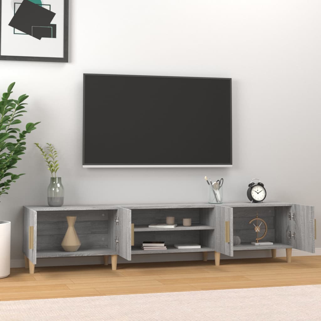 Mueble para TV madera gris Sonoma 180x31,5x40 cm