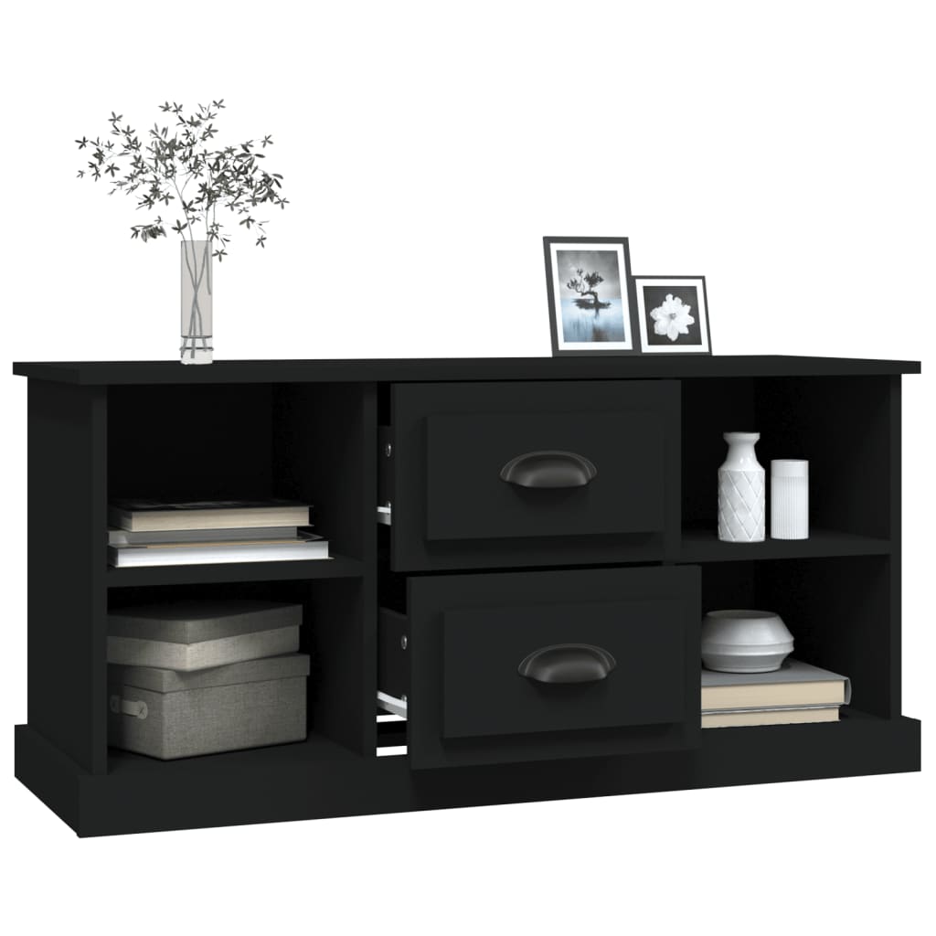 Mueble para TV madera negro 99,5x35,5x48 cm vidaXL