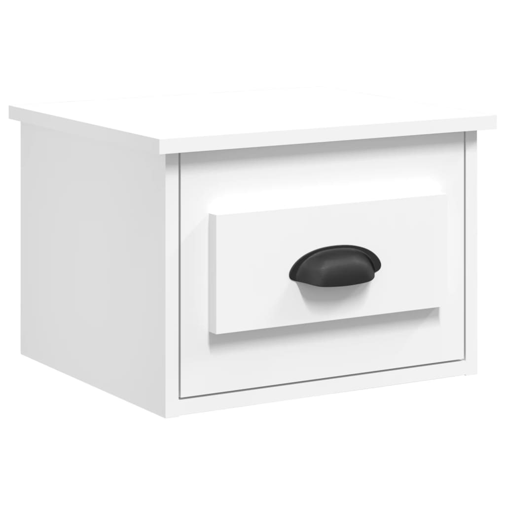 Mesita de noche de pared blanco 41,5x36x28 cm vidaXL