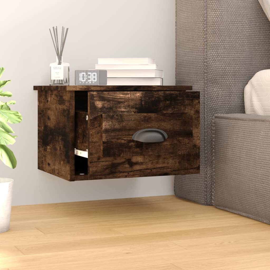 Wall night table Ahumado oak 41,5x36x28 cm