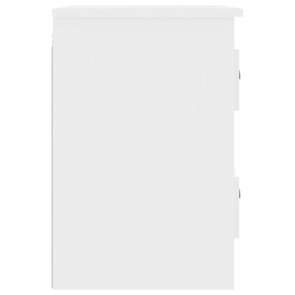 Mesitas de noche de pared 2 uds blanco brillante 41,5x36x53 cm vidaXL