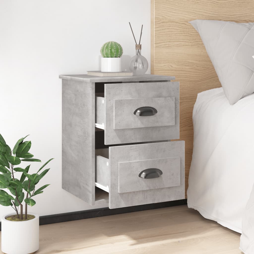 Gray wall night table 41,5x36x53 cm