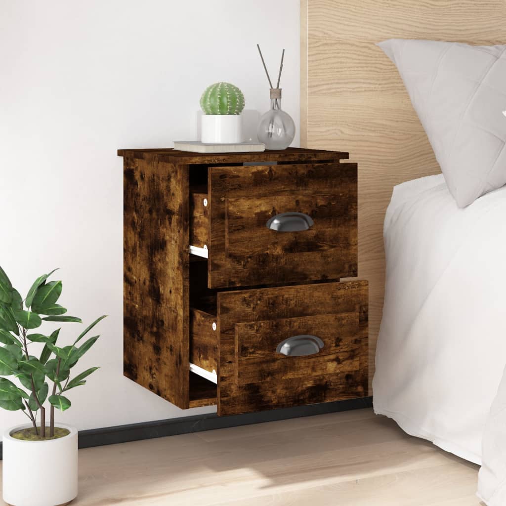 Wall night table Ahumado oak 41,5x36x53 cm