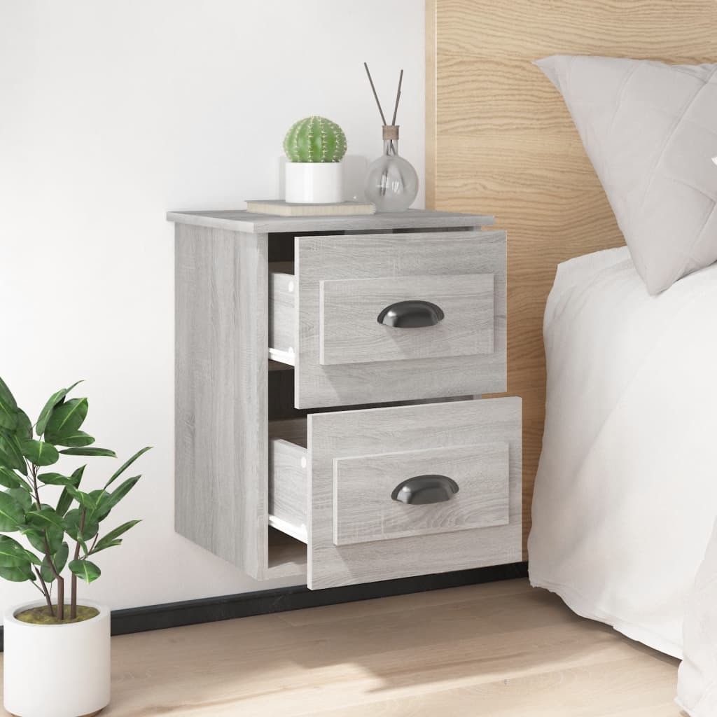 Sonoma Grey Wall Night Table 41,5x36x53 cm