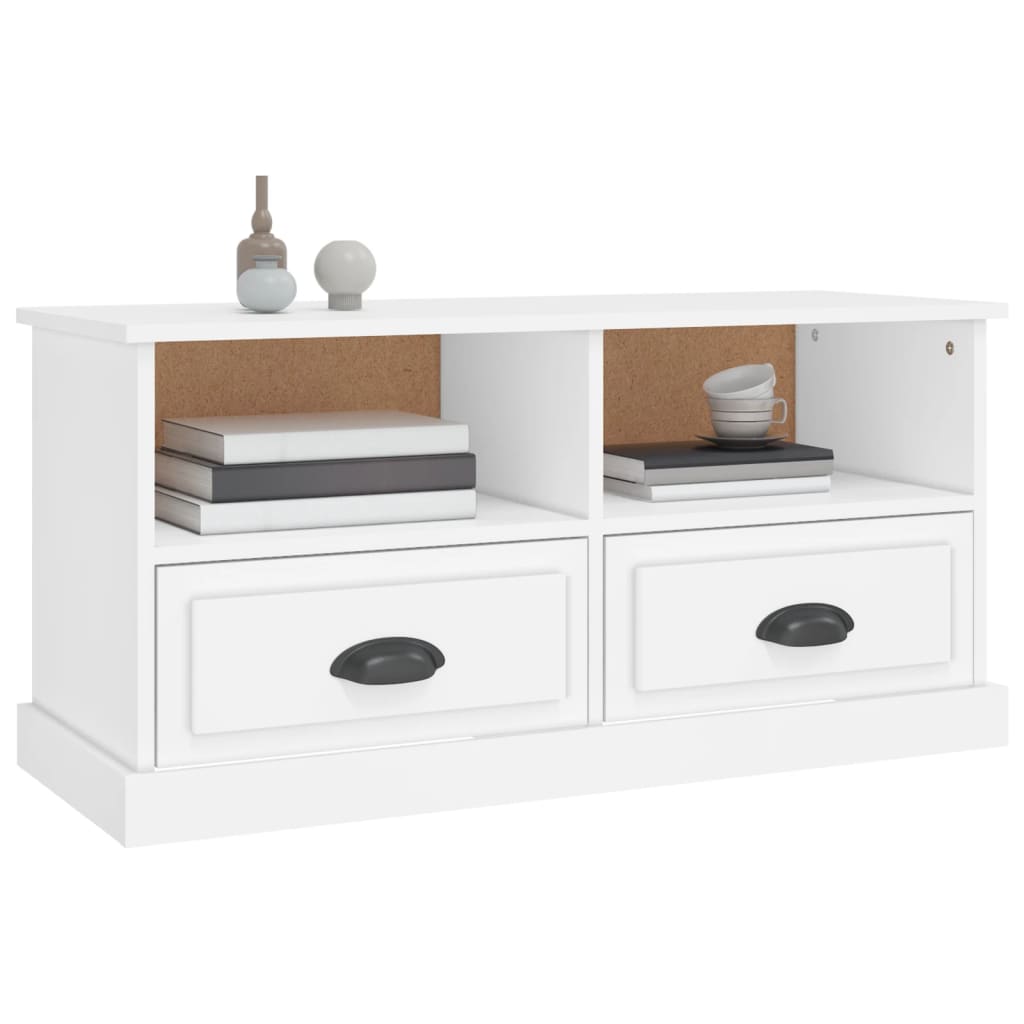 Mueble para TV madera blanco 93x35,5x45 cm vidaXL