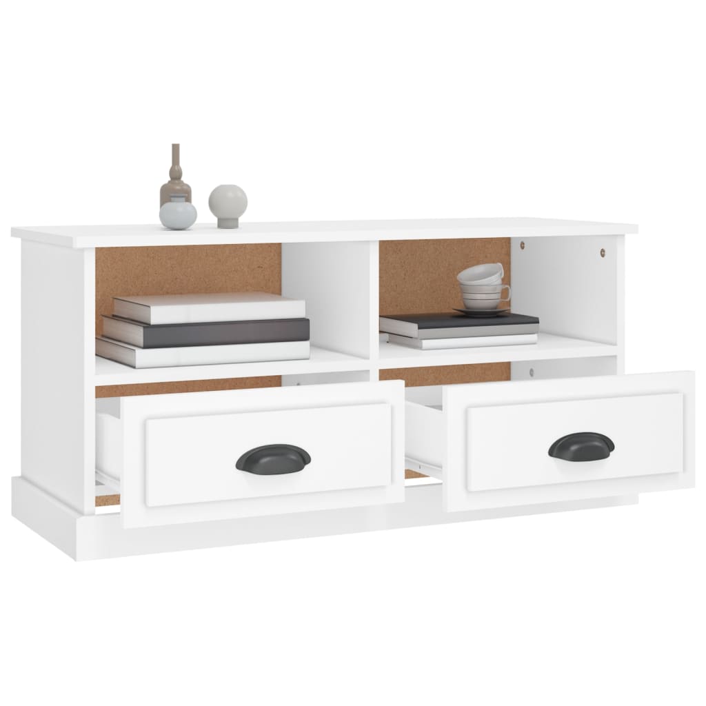 Mueble para TV madera blanco 93x35,5x45 cm vidaXL