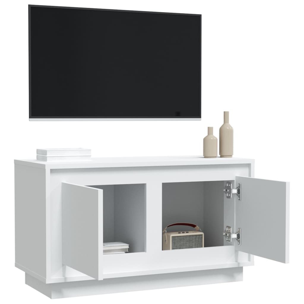 Mueble de TV madera blanco 80x35x45 cm vidaXL