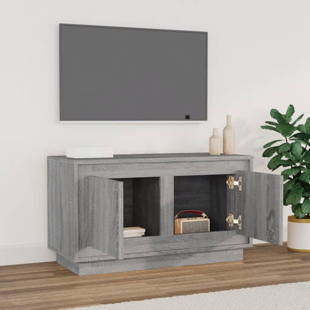 Mueble para TV madera gris Sonoma 80x35x45 cm