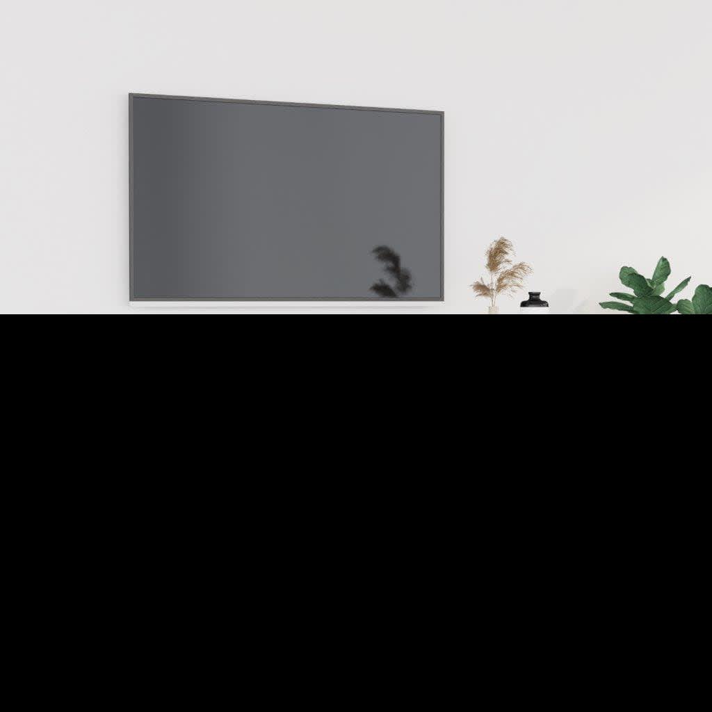 Vetonek Mueble de TV madera contrachapada gris hormigón 102x35x45 cm