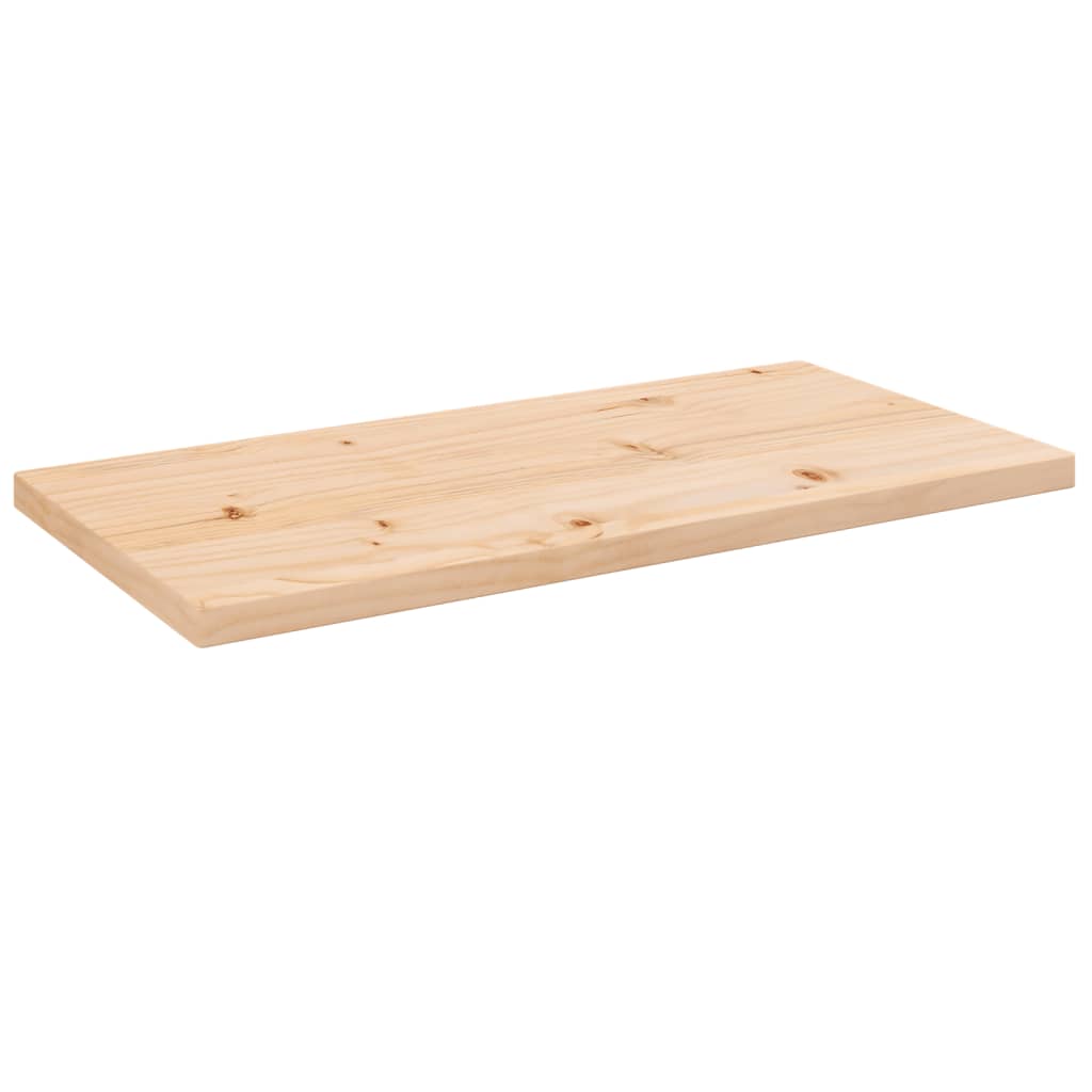 Vetonek Tablero de mesa rectangular madera maciza pino 80x40x2,5 cm