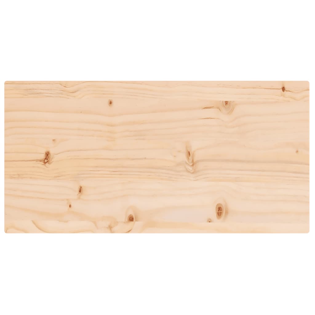 Tablero de mesa rectangular madera maciza pino 80x40x2,5 cm vidaXL