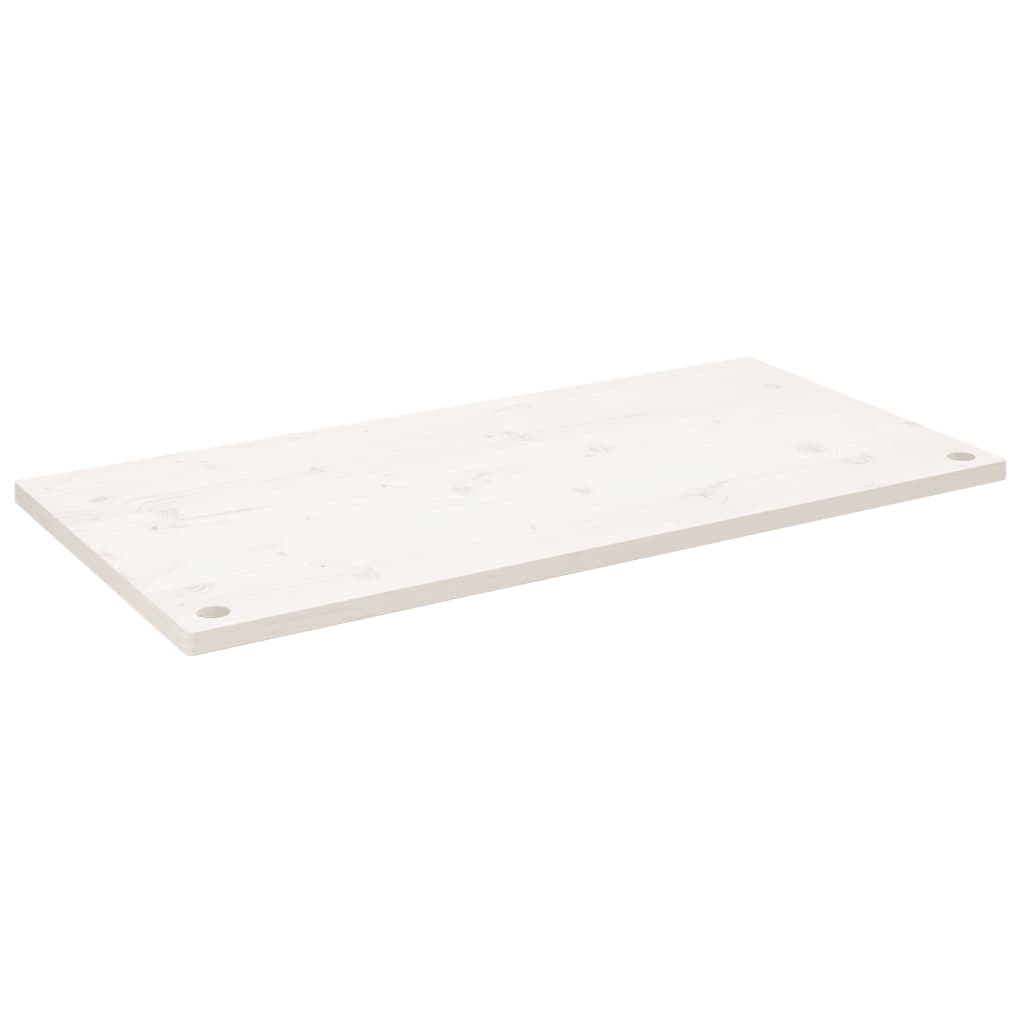 Placa de desktop de madeira de pinheiro branco 110x55x2.5 cm