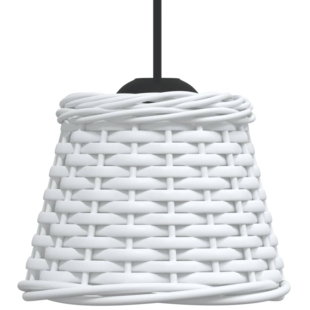 White wicker roof lamp screen Ø15x12 cm V64