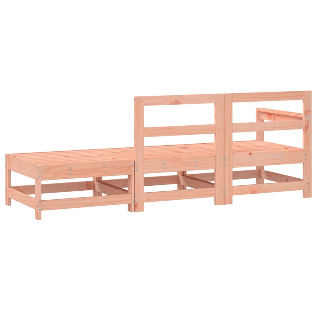 Conjunto de móveis de jardim 3 PCs de madeira maciça Douglas FIR