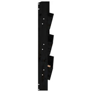 Jardinera de pared 3 niveles madera pino negro 60x18,5x110 cm v8815 - Vetonek