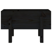 Jardinera madera maciza de pino negro 62x30x38 cm v9355 - Vetonek