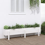 Lit de jardin surélevé en bois de pin blanc massif 160x30x38cm v9447 Vetonek