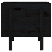 Jardinera de madera maciza de pino negro 62x50x57 cm v9591 - Vetonek
