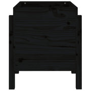 Jardinera de madera maciza de pino negro 62x50x57 cm v9591 - Vetonek