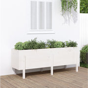 Lit de jardin surélevé en bois de pin blanc massif 160x50x57cm v9683 Vetonek