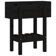 Vetonek Jardinera madera maciza de pino negro 62x30x69 cm