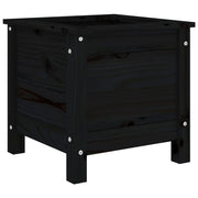Vetonek Jardinera madera maciza de pino negro 40x40x39 cm