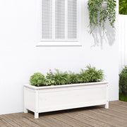 Lit de jardin surélevé en bois de pin blanc 119,5x40x39 cm v0047 Vetonek
