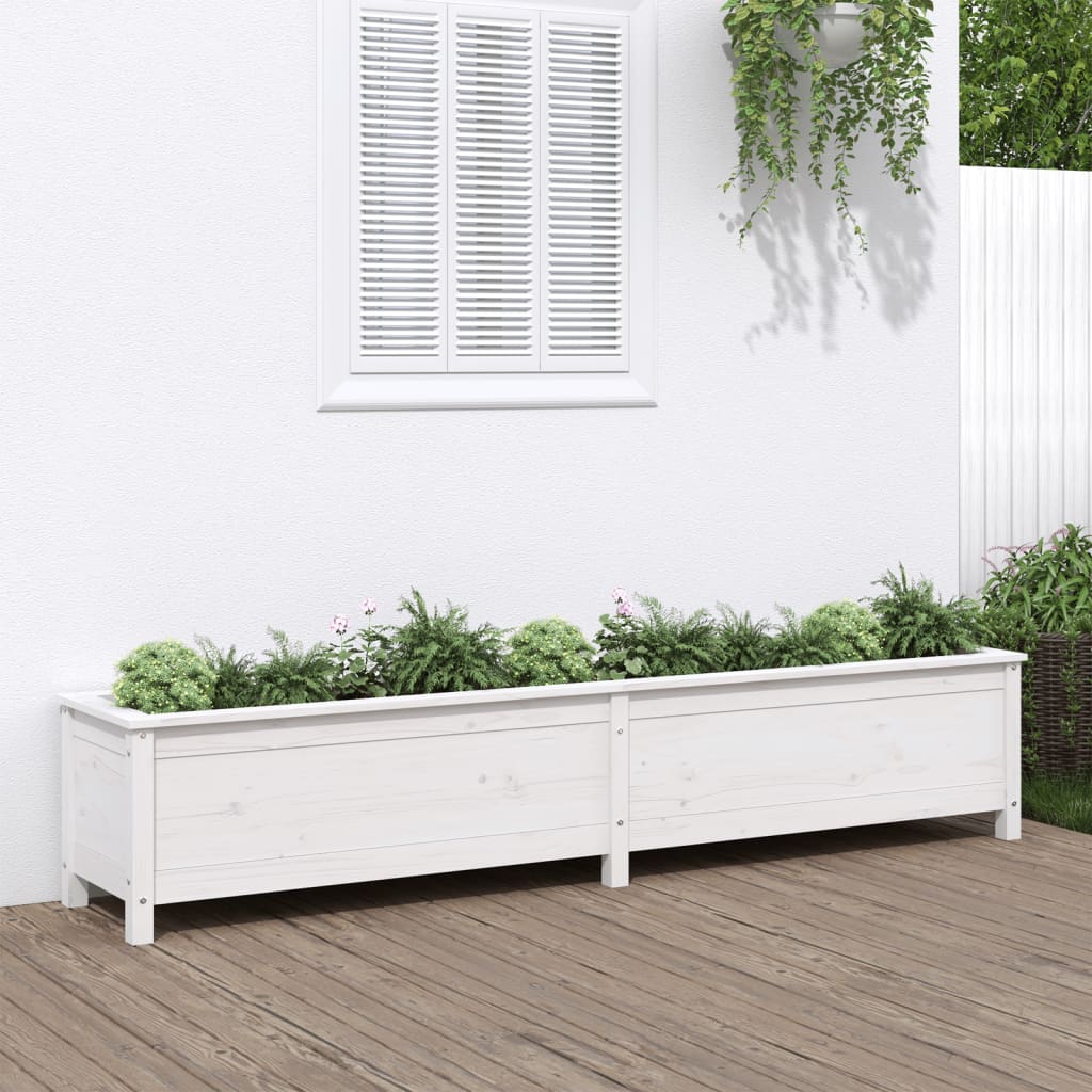 Lit de jardin surélevé en bois de pin blanc 199,5x40x39 cm v0108 Vetonek