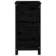 Jardinera madera maciza de pino negro 40x40x78 cm v0191 - Vetonek