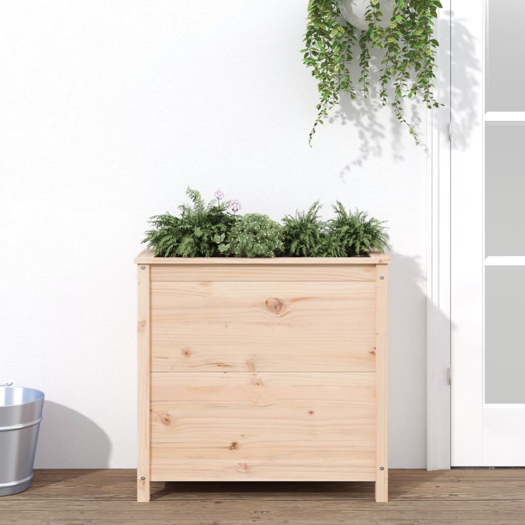 Jardinera madera maciza de pino 82,5x40x78 cm V0214 Vetonek