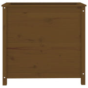 Jardinera madera maciza de pino marrón miel 82,5x40x78 cm v0245 - Vetonek