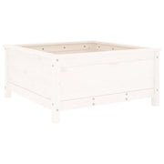 Vetonek Jardinière en bois de pin blanc massif 82,5x82,5x39 cm