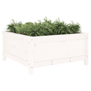 Jardinière en pin blanc massif 82,5x82,5x39 cm v0344 - Vetonek